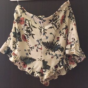 Floral Ruffle Shorts